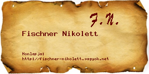 Fischner Nikolett névjegykártya
